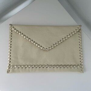 Laggo Cream Envelope Clutch